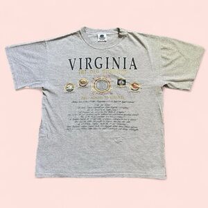 Vintage 1990s Gray Virginia Graphic T-Shirt XL